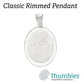 Classic Rimmed Pendant (square + logo) 2