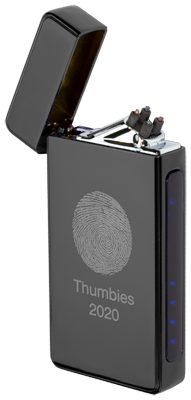 Thumbies USB Rechargeable Arc Lighter with Fingerprint